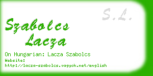 szabolcs lacza business card